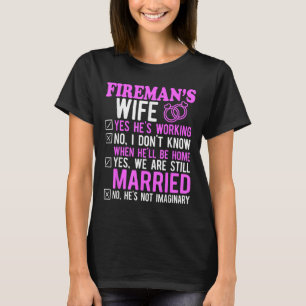 T-shirt Feu de femme mariée mariée Anniversaire Funny Fir