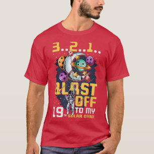 T-shirt Feu De Mon 19E Orbite Solaire, 19E Anniversaire Co