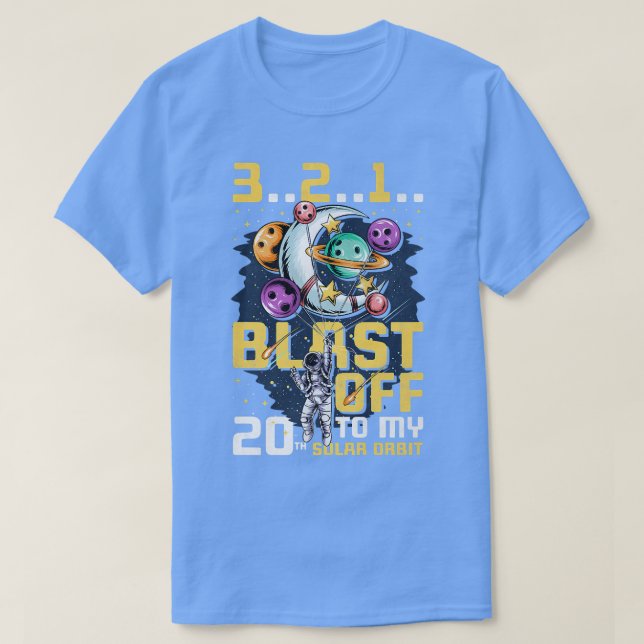 T-shirt Feu De Mon 20E Orbite Solaire, 20E Anniversaire Co (Design devant)
