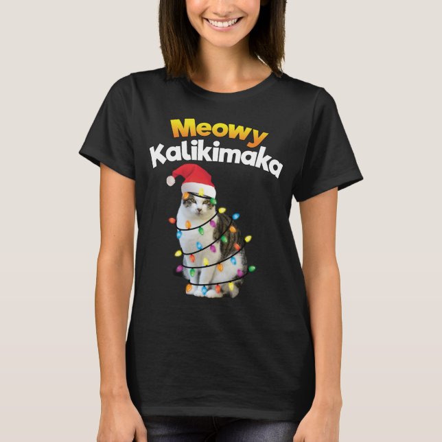 T-shirt Feu de Noël de Mele Kalikimaka Hawaiian (Devant)