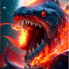 T-shirt Feu de poisson furieux