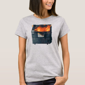 T-shirt Feu de poubelle - fouillis drôle