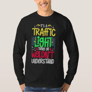 T-shirt Feu de signalisation vert jaune rouge arrêt feu tr