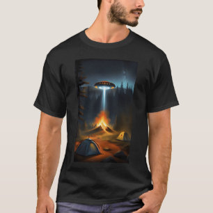 T-shirt Feu d'OVNI amis de camping
