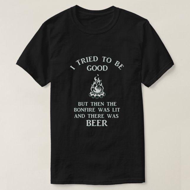 T-shirt Feu Et Bière (Design devant)