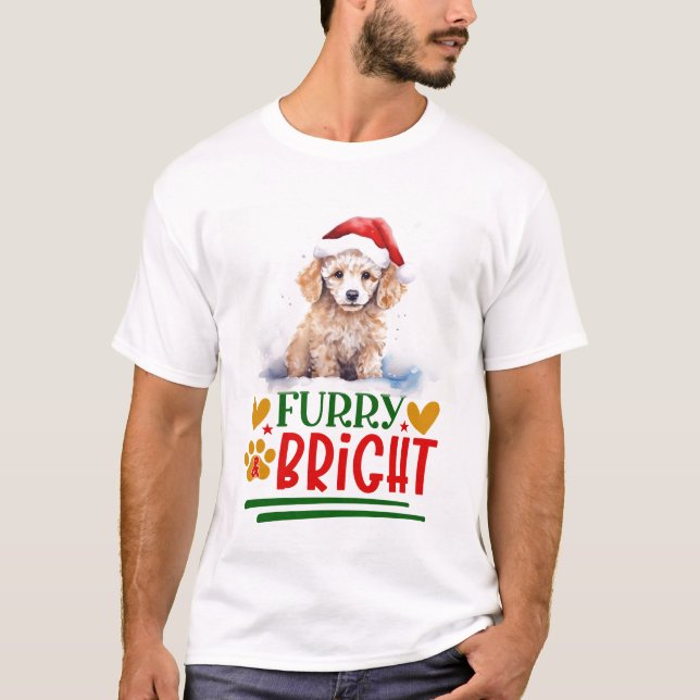 T-shirt Feu et caniche (Devant)
