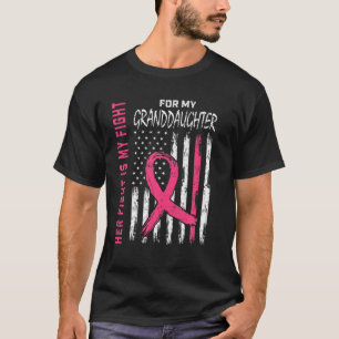 T-shirt Feu Je Porte Pink Grandgirl Cancer du Sein Awar