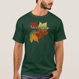 T-SHIRT FEUILLE D'AUTOMNE AU VERMONT