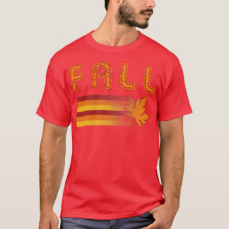 T-shirt Feuille d'automne rétro vintage