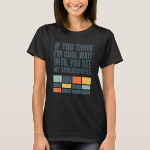 T-shirt Feuille de calcul Analyst des données comptable co