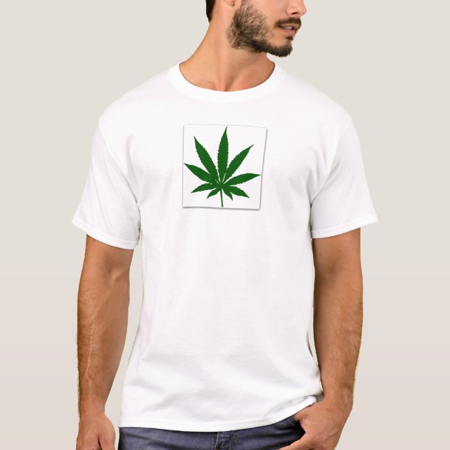 T-shirt Feuille de cannabis (Devant)