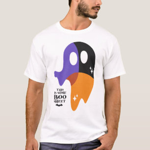 T-shirt Feuille de livre moderne - Drôle Fantôme Halloween