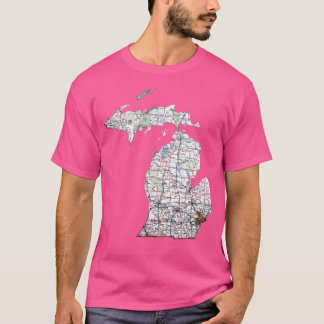 T-shirt Feuille de route du Michigan