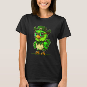 T-shirt Feuille de trèfle irlandais Chapeau de lutin Poule