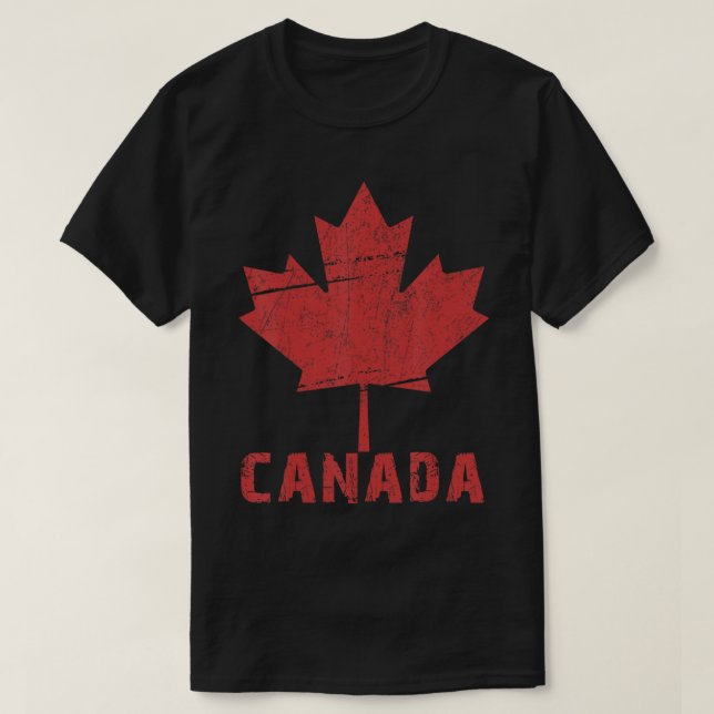 T-shirt Feuille d'érable Drapeau canadien Fête du Canada 2 (Design devant)