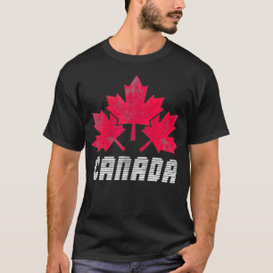 T-shirt Feuille d'érable Fiers drapeau canadien Ottawa Cad