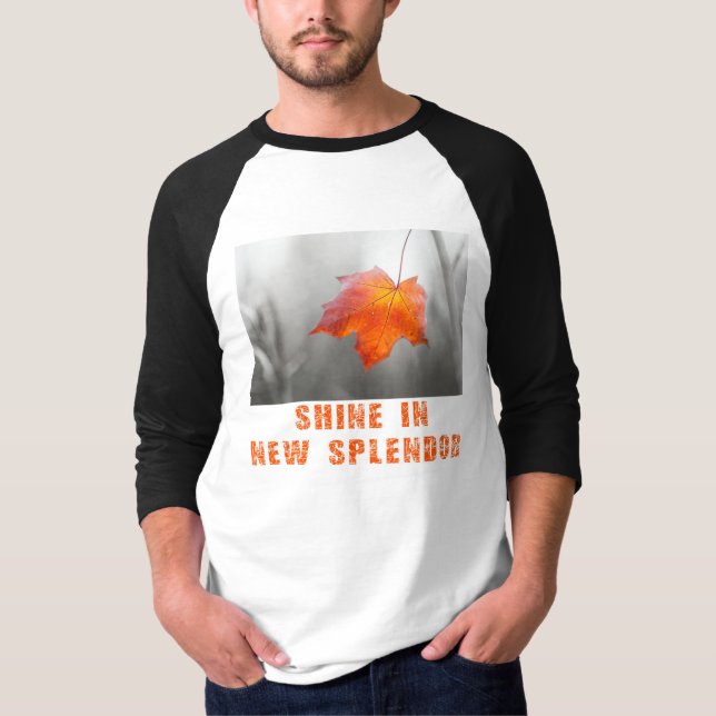 T-shirt Feuille D'Érable Rouge - Briller Dans Le Nouveau S (Devant)