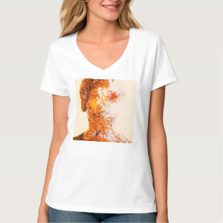 T-shirt Feuille fille 11