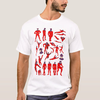 T-shirt Feuille modèle de Pyroman