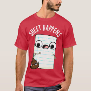 T-shirt Feuille Se Produit Manipulant Papier Puns