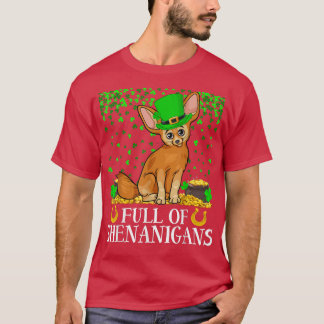 T-shirt Feuille shamrock Pleine De Shenanigans Fennec Fo S