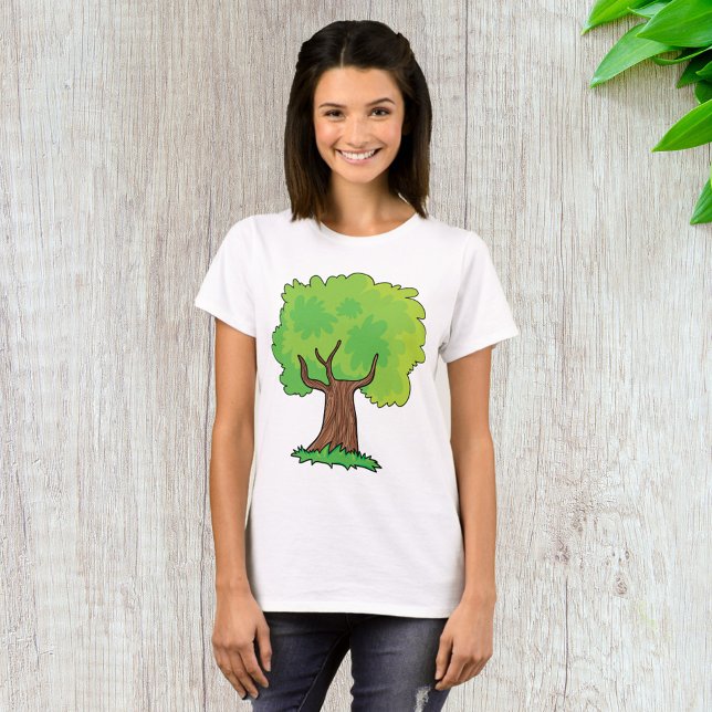 T-shirt Feuille vert arbre feuilles (Créateur téléchargé)