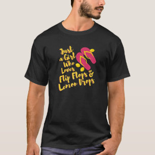 T-shirt Feuilles À Retourner Et Gouttes De Citron Palmes 