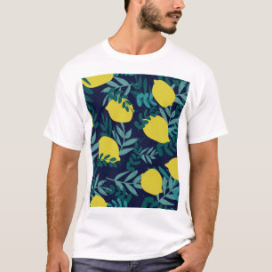 T-shirt Feuilles citron : arrière - plan d'illustration vi