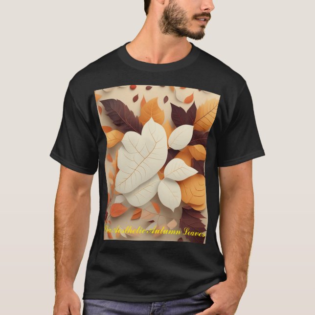 T-shirt Feuilles d'automne esthétiques chic (Devant)