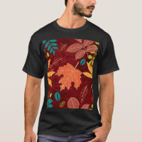 Feuilles d'automne : Motif de la nature sans trans
