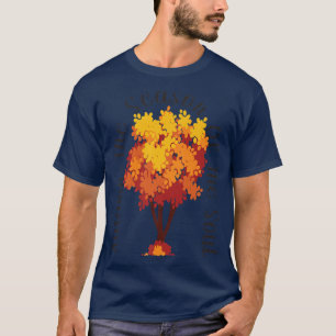 T-shirt Feuilles D'Automne Saison De L'Âme Feuilles D'Arbr