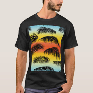 T-shirt Feuilles de palmiers : motif sans soudure.