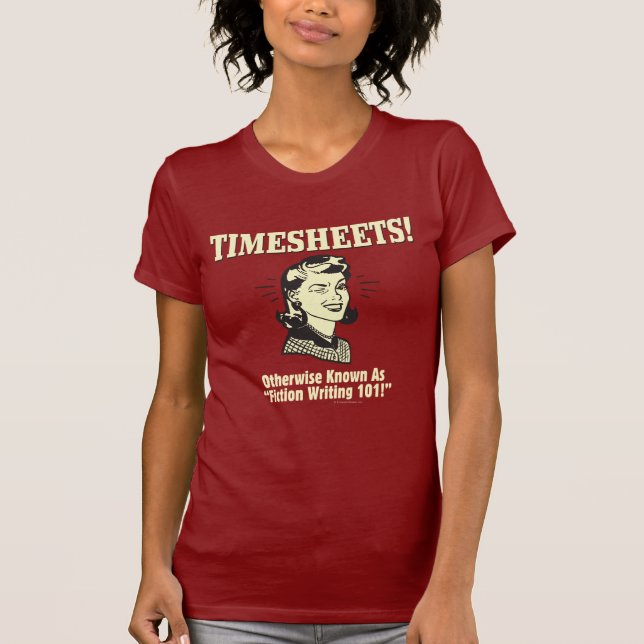 T-shirt Feuilles de temps : Fiction 101 (Devant)