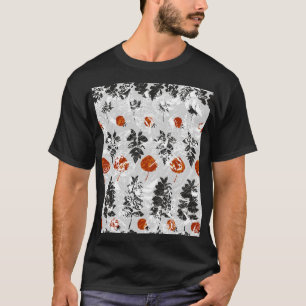 T-shirt Feuilles d'empreinte : motif symétrique sans coutu
