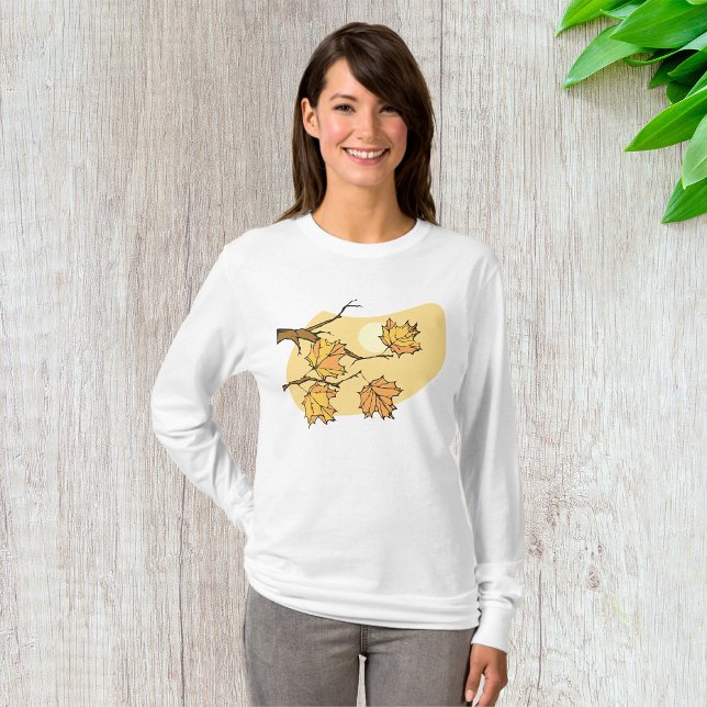 T-shirt Feuilles d'érable d'automne avec Branches et couch (Créateur téléchargé)