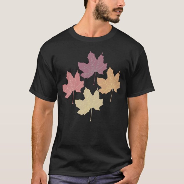 T-SHIRT FEUILLES MAPLE (Devant)