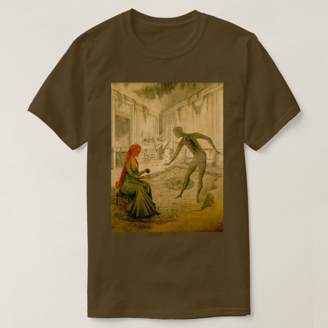 T-shirt Feuilles morts par Remedios Varo (Design devant)