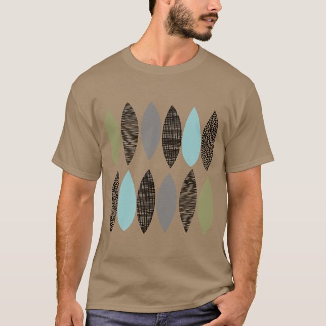 T-shirt Feuilles texturés 01 (Devant)