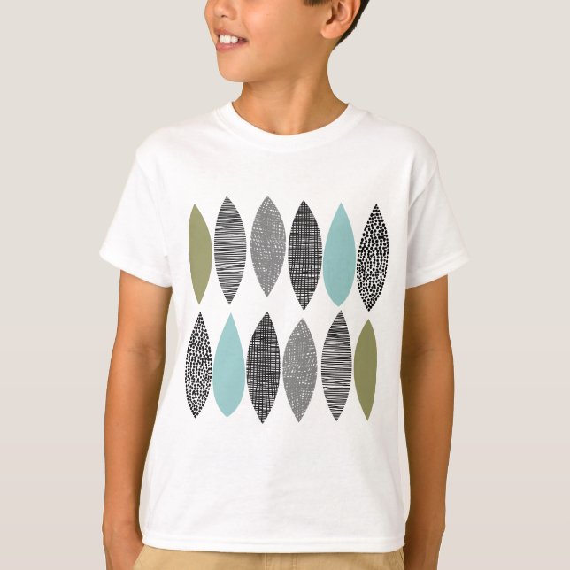 T-shirt Feuilles texturés 01 (Devant)