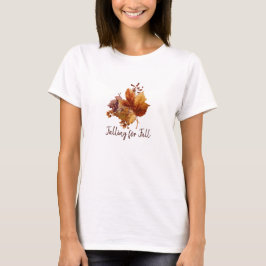 T-shirt Feuilles vintages d'automne