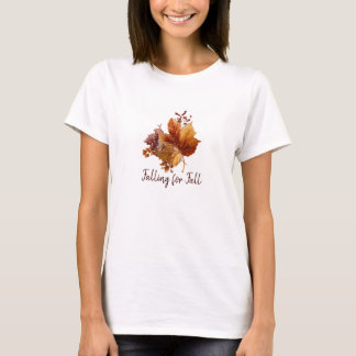 T-shirt Feuilles vintages d'automne