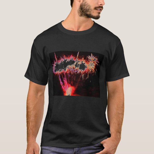 T-shirt feux d'artifice (Devant)