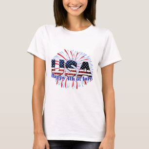 T-shirt Feux d'artifice de parties scintillantes de