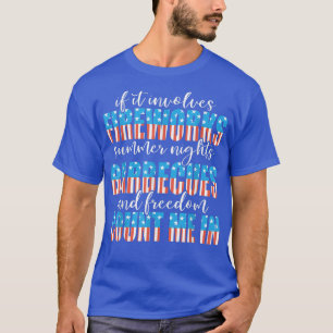 T-shirt Feux d'artifice Soirées d'été BBQ & Liberté 4 juil