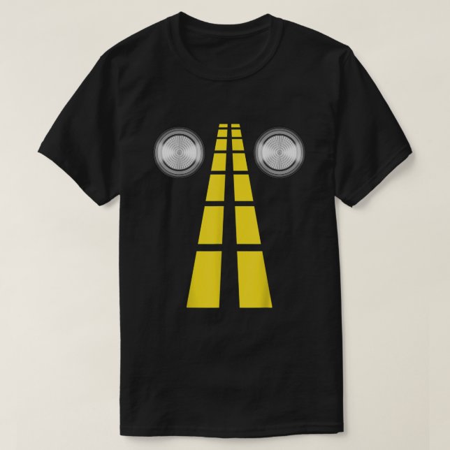 T-shirt Feux de cerfs avec marquage routier Couples Costum (Design devant)