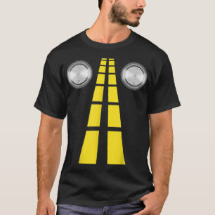 T-shirt Feux de cerfs avec marquage routier Couples Costum