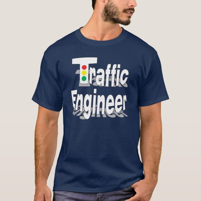T-shirt Feux de l'ingénieur de la circulation (Devant)