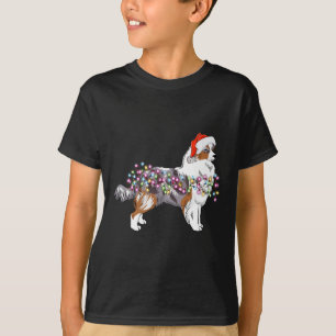 T-shirt Feux de Noël Berger Australien Chien mignonne