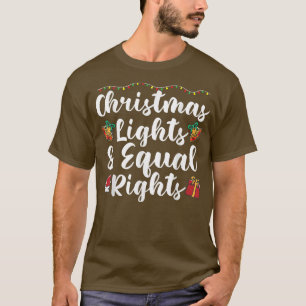 T-shirt Feux de Noël et égalité des droits