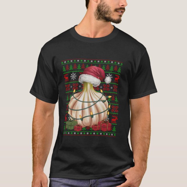 T-shirt Feux de Noël Feu de Père Noël Végétal Christ (Devant)